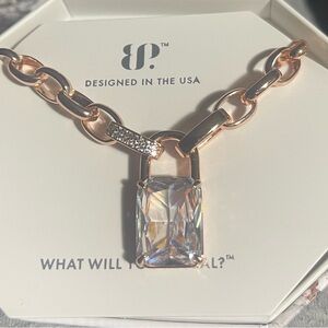 Bomb Party necklace Trend Maker Rose Gold Lock